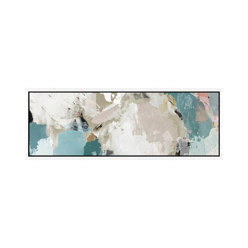 Abstract Dream I by Isabelle Z - Panoramic Painting on Canvas, White Framed, 121.92 cm H x 40.64 cm W