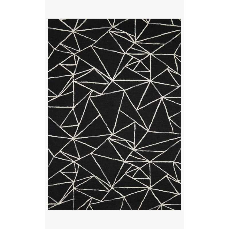 Tapis carré carré touffeté à la main 1 pi 6 po x 1 pi 6 po Dellon