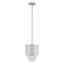 Luminaire suspendu tambour 1 lumière avec détails en cristal Feltman-22375470