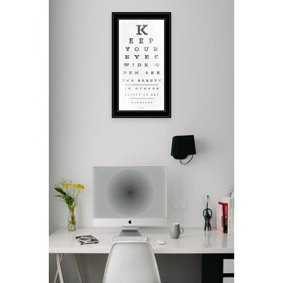 Eye Chart II Framed Wall Art for Living Room, Home Wall Decor by Marla Rae