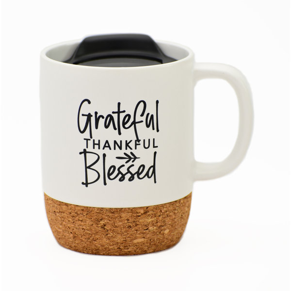 C&F Home 30 oz. Grateful, Thankful, Blessed Mug