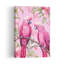 Pink Parrots On Branch Elegant Serene Abstract Bird Nature Tropical Wall Art Print by Andrea Haase - Print-471255141