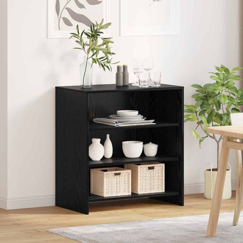 Sideboard 70 X 41 X 75 Cm Engineered Wood, Black