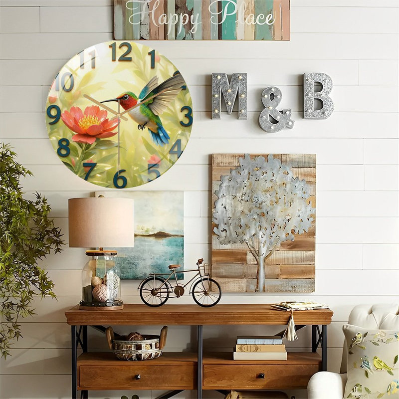 Horloge murale Hummingbird