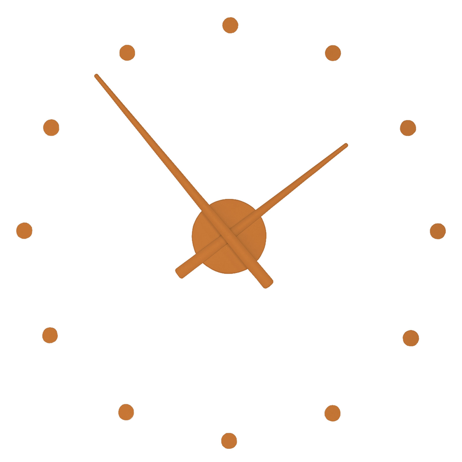 OJ Wall Clock, Pumpkin, Large
