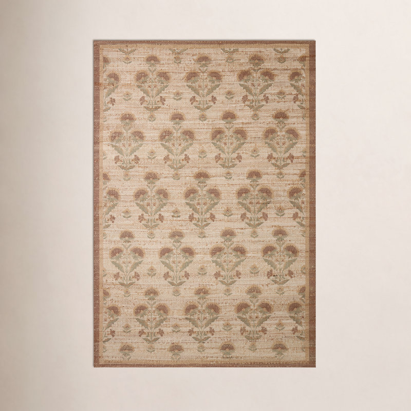 Chris Loves Julia x Loloi Rue Wheat / Sage Area Rug, Rectangle 8'6" x 11'6"