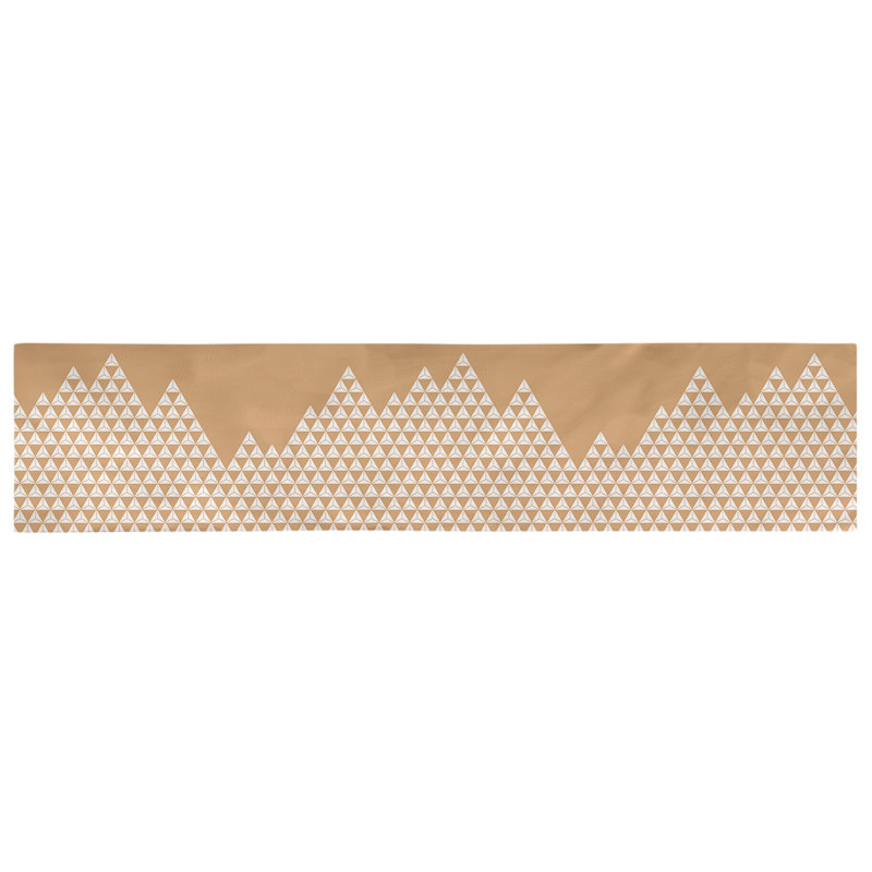 Chemin de table mountain Avicia, 73,5 po x 17,5 po, Orange, Polyester