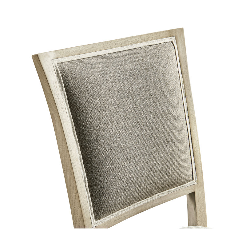 Flare Upholstered Dining Chair, Bleached Walnut