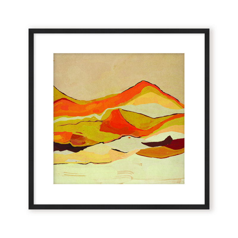 Nature Inspired Dawn's Horizon Trptych, 16" H x 16" W, Framed Matted Print, White