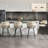 Upholstered Counter Stool with Metal Frame-1822663955