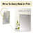 Green Ferm Simple Collage - Leaves Large Mirror, Traditional Unique Wall Mirror Decor, Printed Metal Art-1062591695