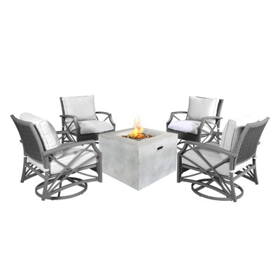 4 - Person Patio Conversation Set with Cushions