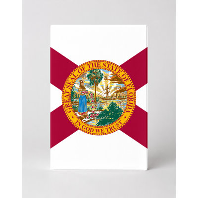 Florida State Flag — Portrait Canvas Wall Art