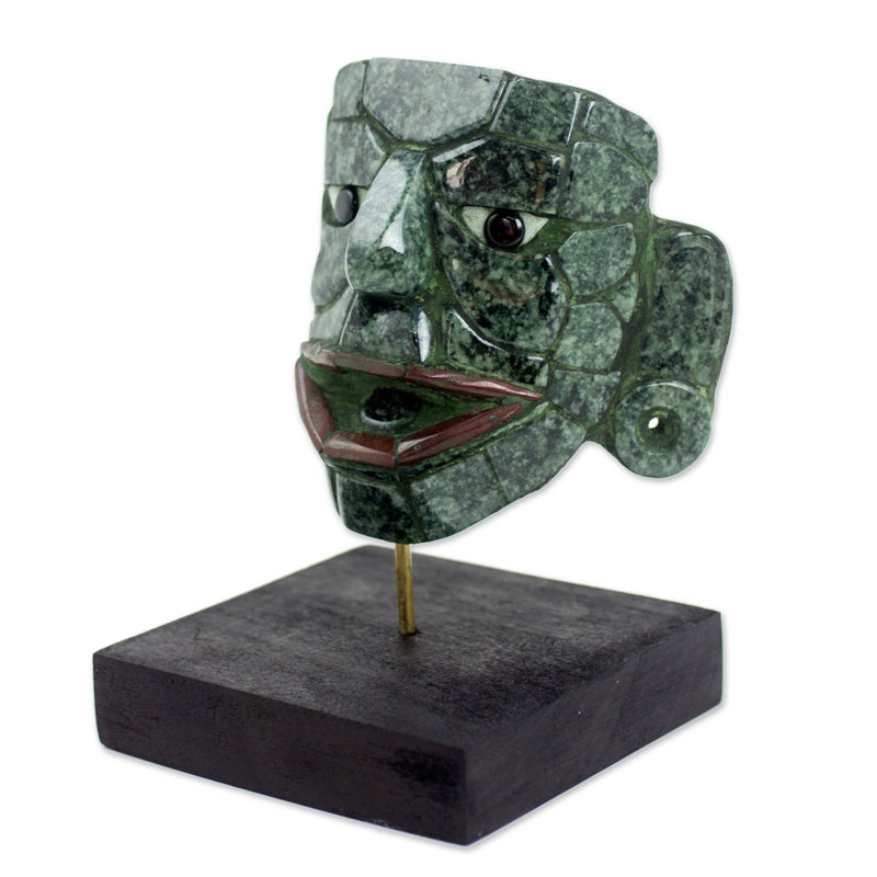 Masque de jade Maya seigneur d'El Naranjo