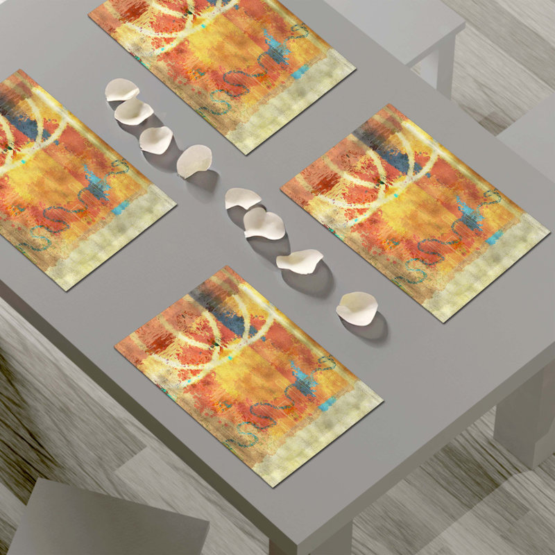 Napperon abstrait en polyester