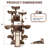 Multi-Level Leopard Print Cat Tree With Sisal Scratching Posts, Plush Lounging Areas & Stable Base - Indoor Use, For All Breed Sizes