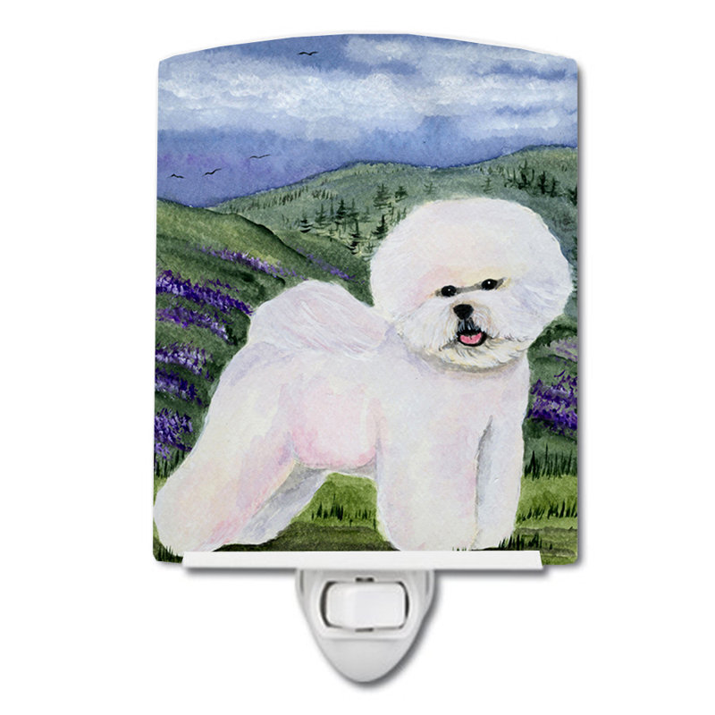 Bichon Frise Ceramic Night Light