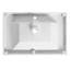 Évier en résine blanc brillant 30 po pour salle de bain - et magnifique évier de style design, durable