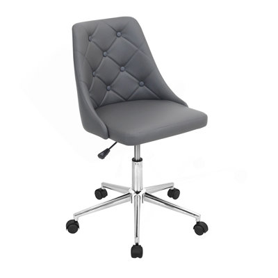 Chaise de bureau contemporaine réglable avec pivot en similicuir Marche par Lumisource Marche