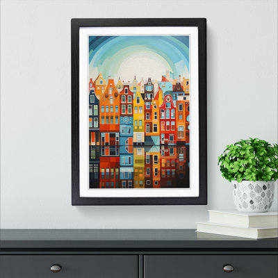 XYZ-FRM-V1223-1799 Amsterdam Geometric No.3 1 Piece Single Picture Frame Wall Art
