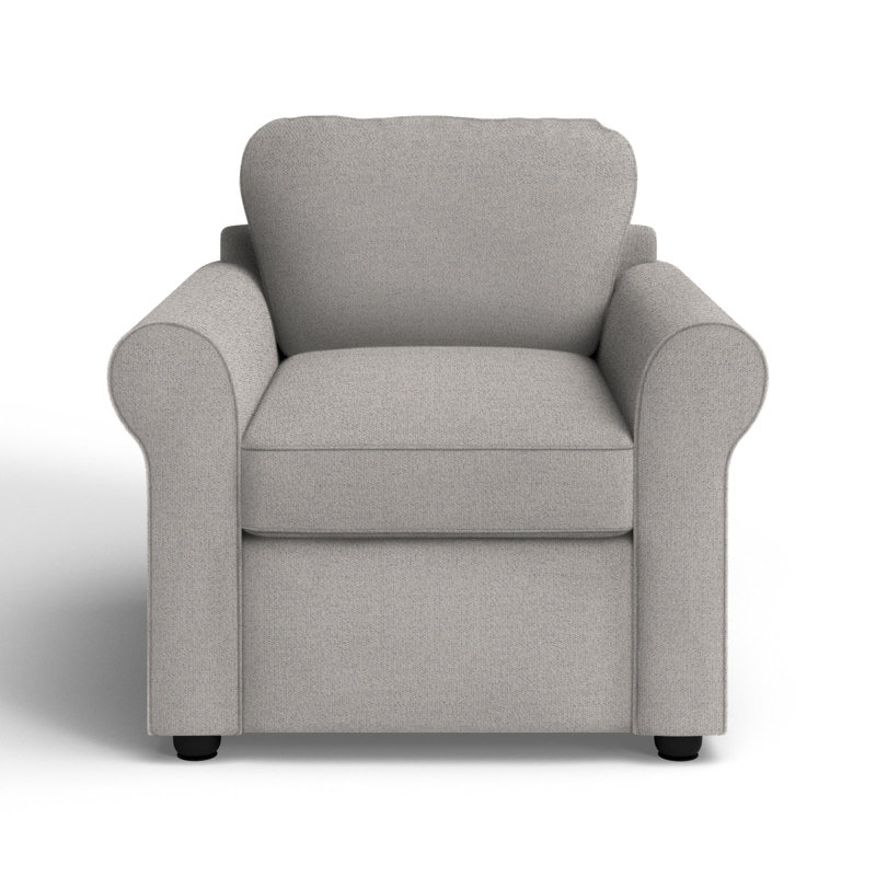 Warrington Upholstered Armchair, Reese Fog Performance Chenille
