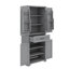 Armoire de rangement pour salle de bain avec portes et tiroir offrant un grand espace de rangement-868239371