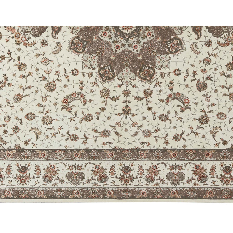 Elegance Oriental Area Rug in Brown/Ivory