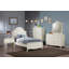Ensemble de chambre à coucher blanche avec commode 3 pièces Gulnora-78530852