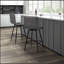 Tabouret de comptoir pivotant en similicuir