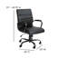 Mid-Back Executive Swivel Office Chair with Metal Frame and Arms-696376123