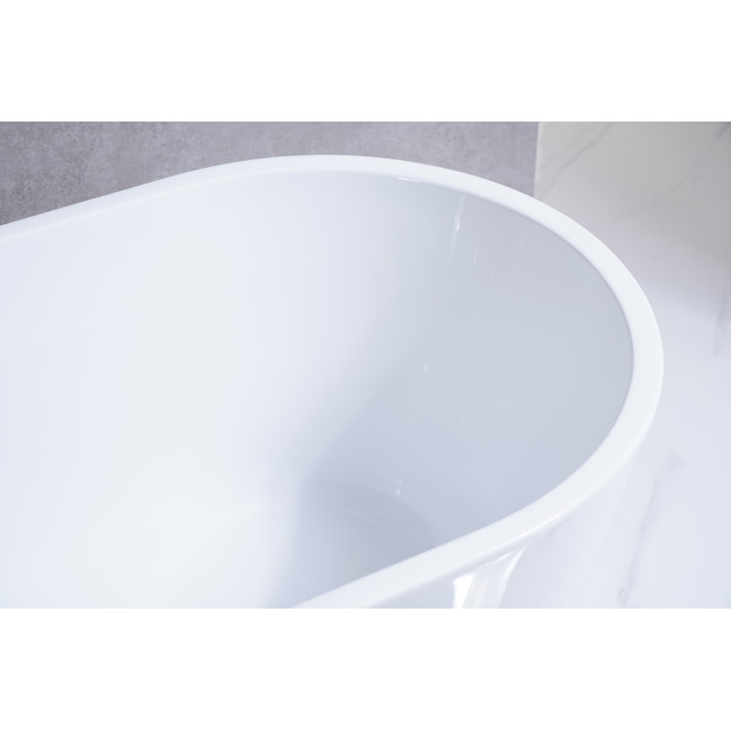59'' x 29.5'' Freestanding Soaking Bathtub
