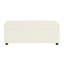 Lit-repose-pieds avec matelas et accoudoirs rembourrés Xara Modern Chenille
