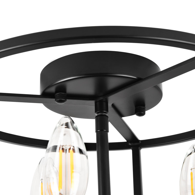3-Light Flush Mount Ceiling Light