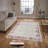 Stylish Woven Carpet, 4 x 6 Feet, 100% Polyester | Antibacterial, 3D Digital Printing, Non-Slip PVC Felt Dot Underside | Machine Washable, 0.4 in Pile Height, Perfect for Living Room & Bedroom Decor-1155994508