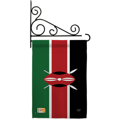 Double Sided 18.5'' H x 13'' W Polyester Flag Set