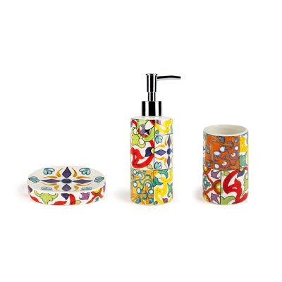 Ceramic Bathroom Accessory Set