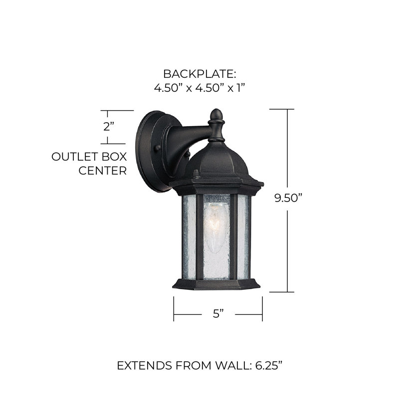Main Street Wall Light, Black
