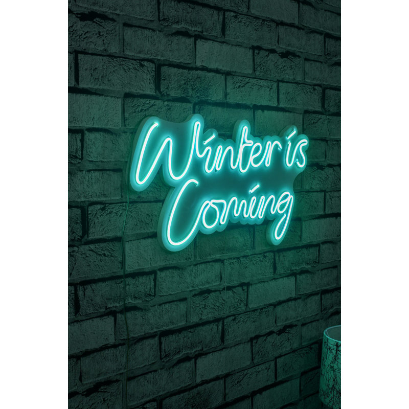 Bande lumineuse néon flexible à DEL, bleu, 20,5 x 11,0 x 0,8 po | IP67 imperméable, gabarit en mousse de PVC, 12V DC, 8W-10W / mètre | Système de suspension murale intégré, parfait pour la décoration intérieure et les fêtes, installation facile