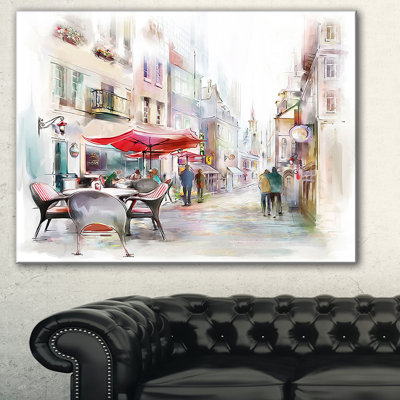 " Illustrated Street Art Cityscape "