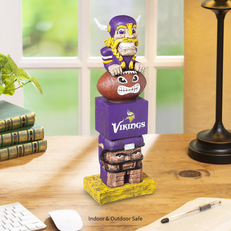 Statue NFL Tiki Totem Garden, Vikings du Minnesota