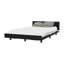 Structure de lit simple Nimmo Wengue noir