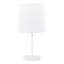 Ensemble de 2 lampes d'appoint en métal 16 po avec abat-jour en tissu blanc