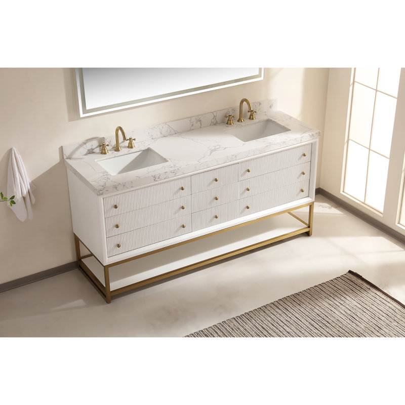 Armoire de salle de bain à une pièce, Blanc