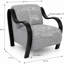 Chaise d'appoint Curva Luxe - Revêtement en tweed texturé avec accoudoirs sculpturaux en bois courbé-1966696490-1979430108