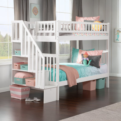 Ilariana Heavy Duty Kids Staircase Bunk Bed