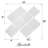 Glass Arabesque 4" x 5" Glass Novelty Tile-959000817
