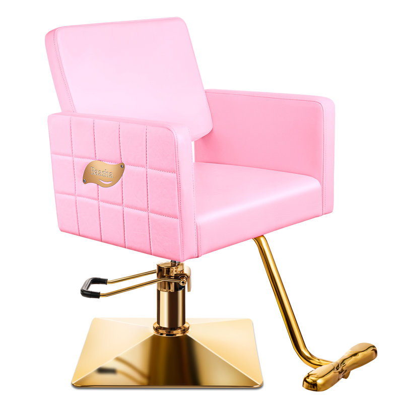 Chaise de dessinateur robuste Lilyannah, Rose
