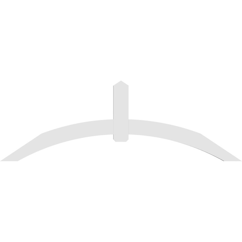 Support pour pignon en PVC Archdale, H 32 po x l 96 po (pas : 8/12), P 2 po x F 6 po