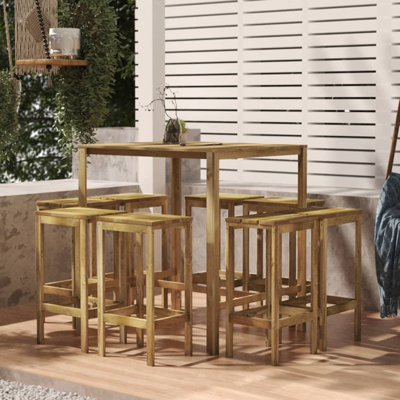 Huppert 8 - Person Patio Dining Set with Rectangular Table