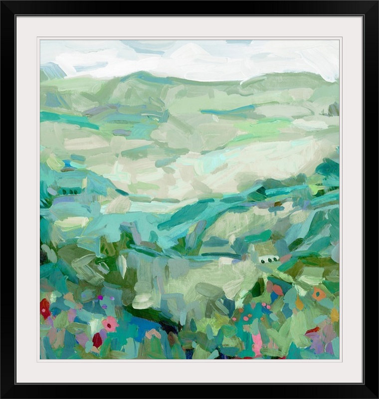 Ezmae «Wild», reproduction d'art, H 28 po x l 27 po x P 1 po, Cadre noir